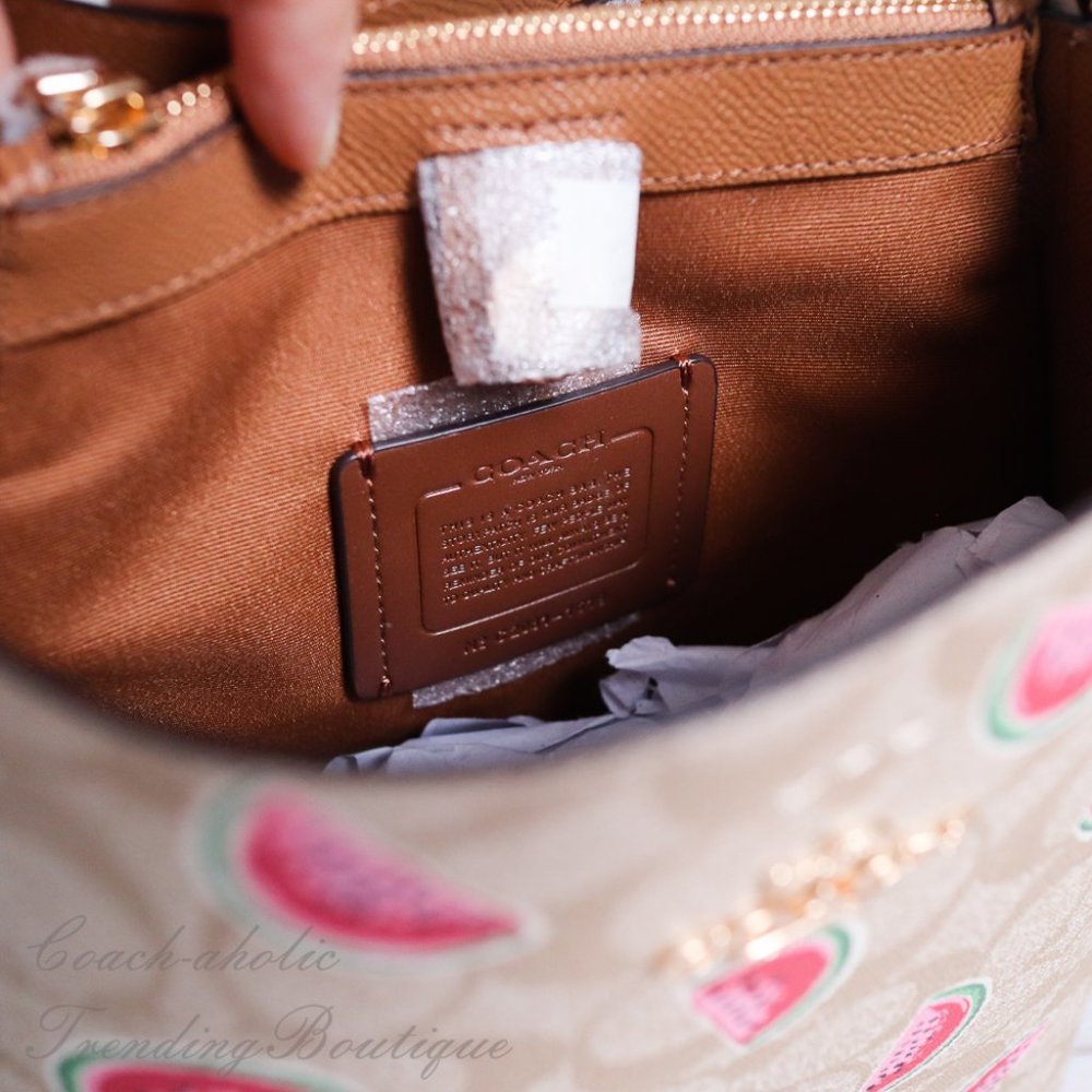 NWT Coach Small Town Bucket in Signature Canvas - Picture 10 of 10